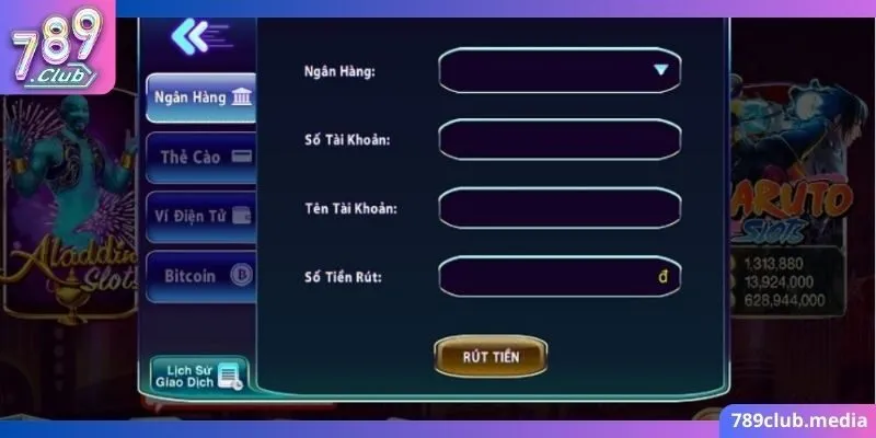 Rút Tiền 789club - Hướng Dẫn Cách Rút An Toàn, Nhanh Chóng 2 Cách thực hiện giao dịch rút tiền tại 789Club